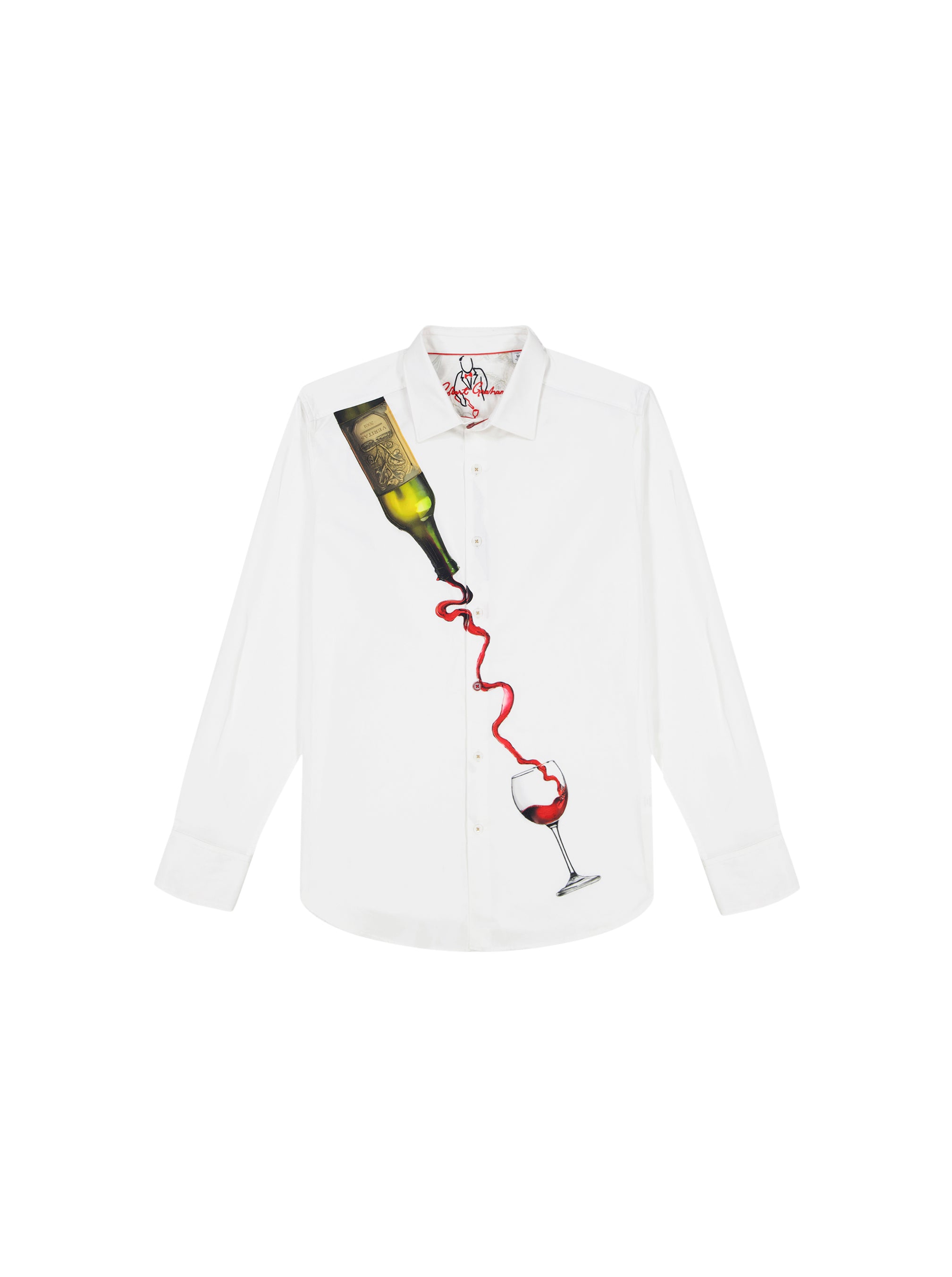 IN VINO VERITAS LONG SLEEVE BUTTON DOWN SHIRT