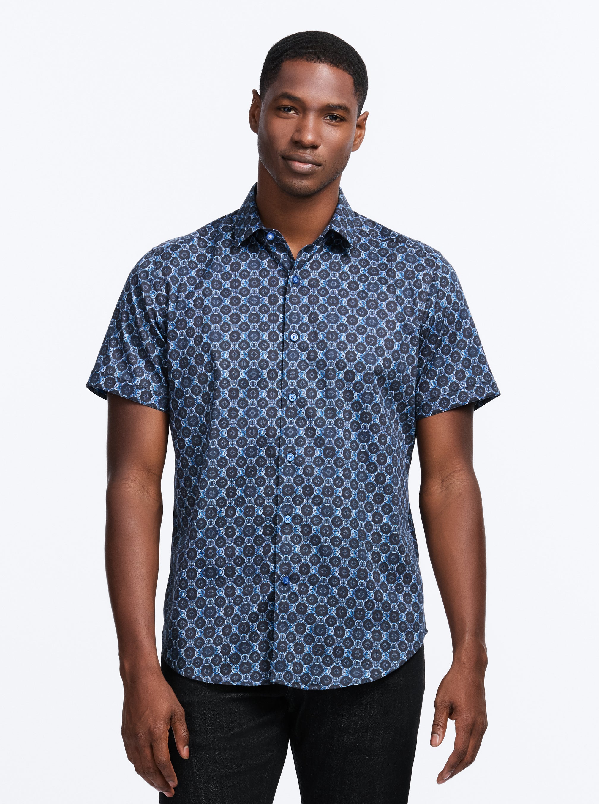 BRAMSTON SHORT SLEEVE BUTTON DOWN SHIRT
