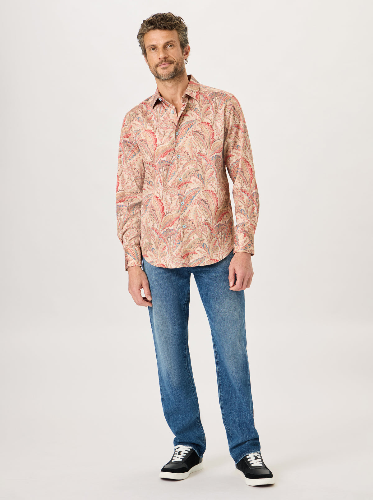 TSUKUYOMI LONG SLEEVE BUTTON DOWN SHIRT