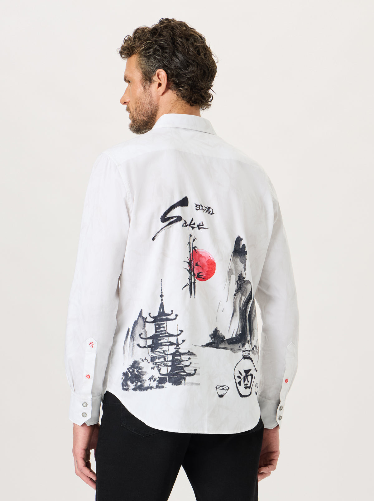 KANPAI! LONG SLEEVE BUTTON DOWN SHIRT