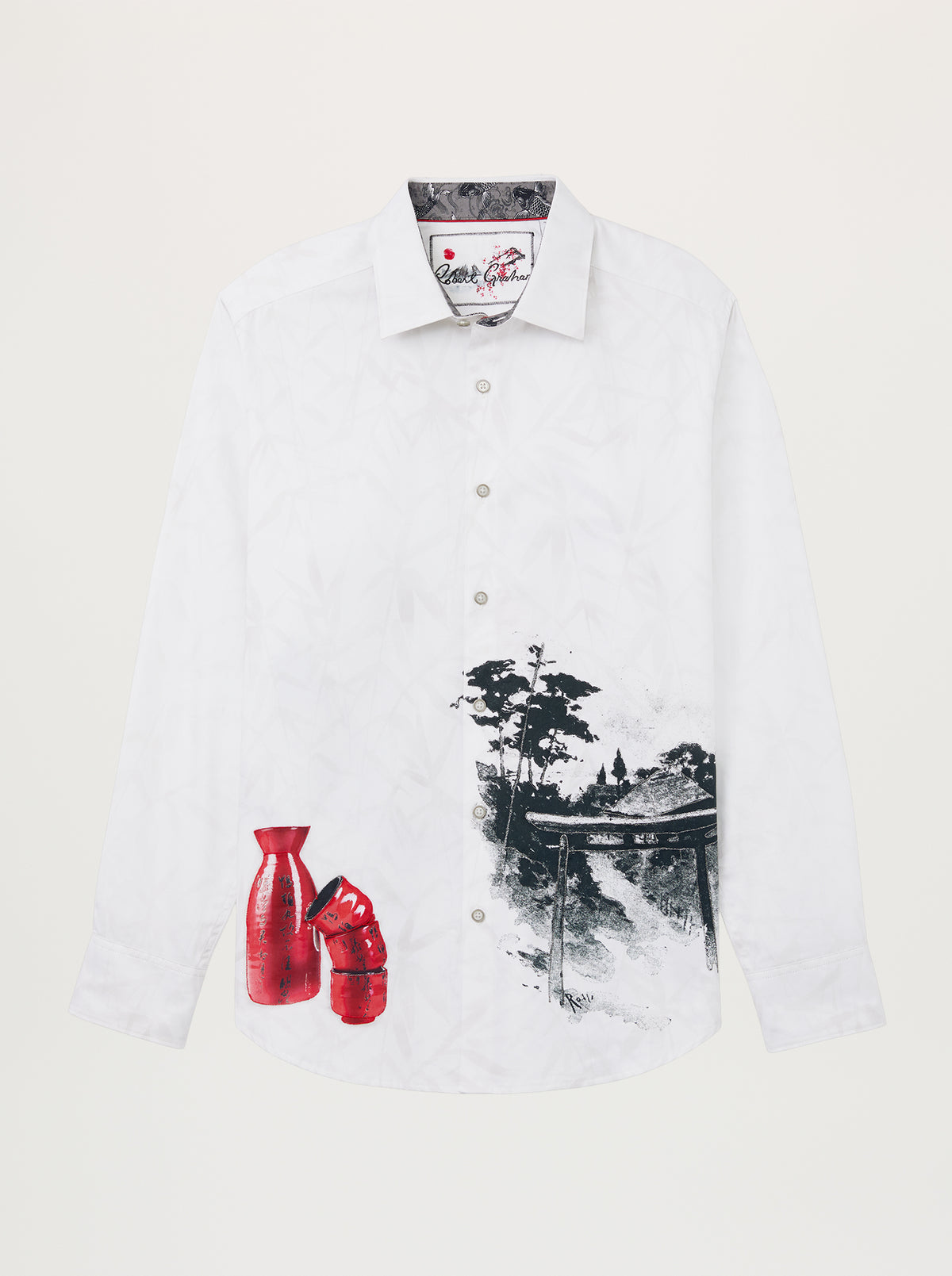 KANPAI! LONG SLEEVE BUTTON DOWN SHIRT