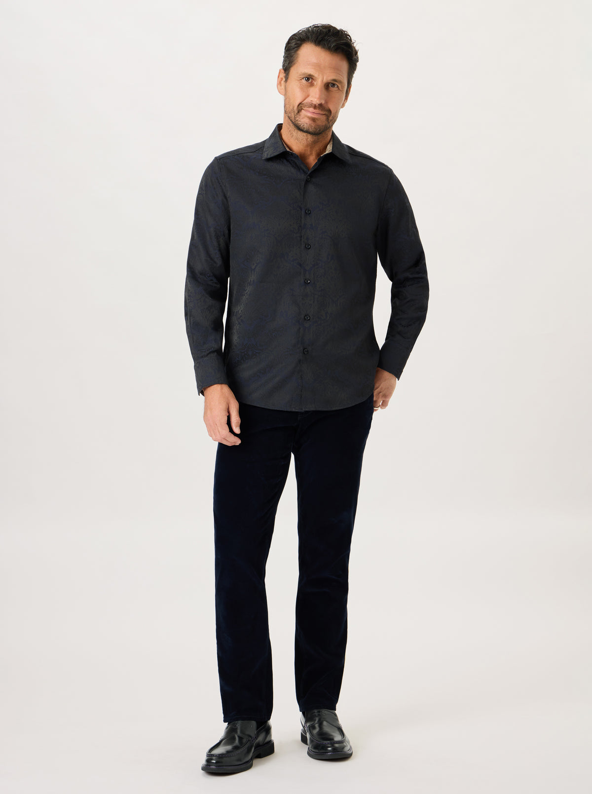 WILSDEN LONG SLEEVE BUTTON DOWN SHIRT