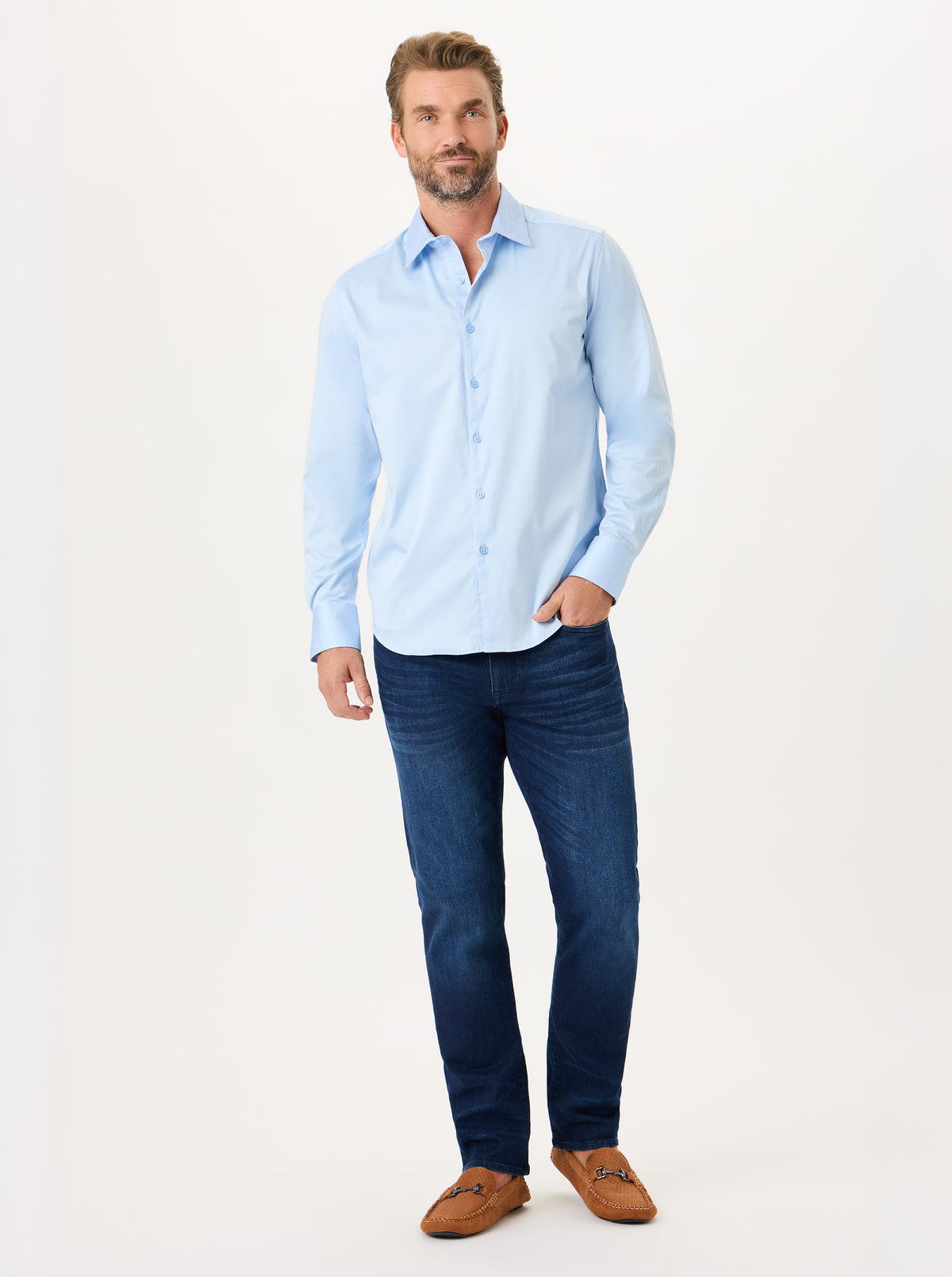 SHEPLEY LONG SLEEVE BUTTON DOWN SHIRT