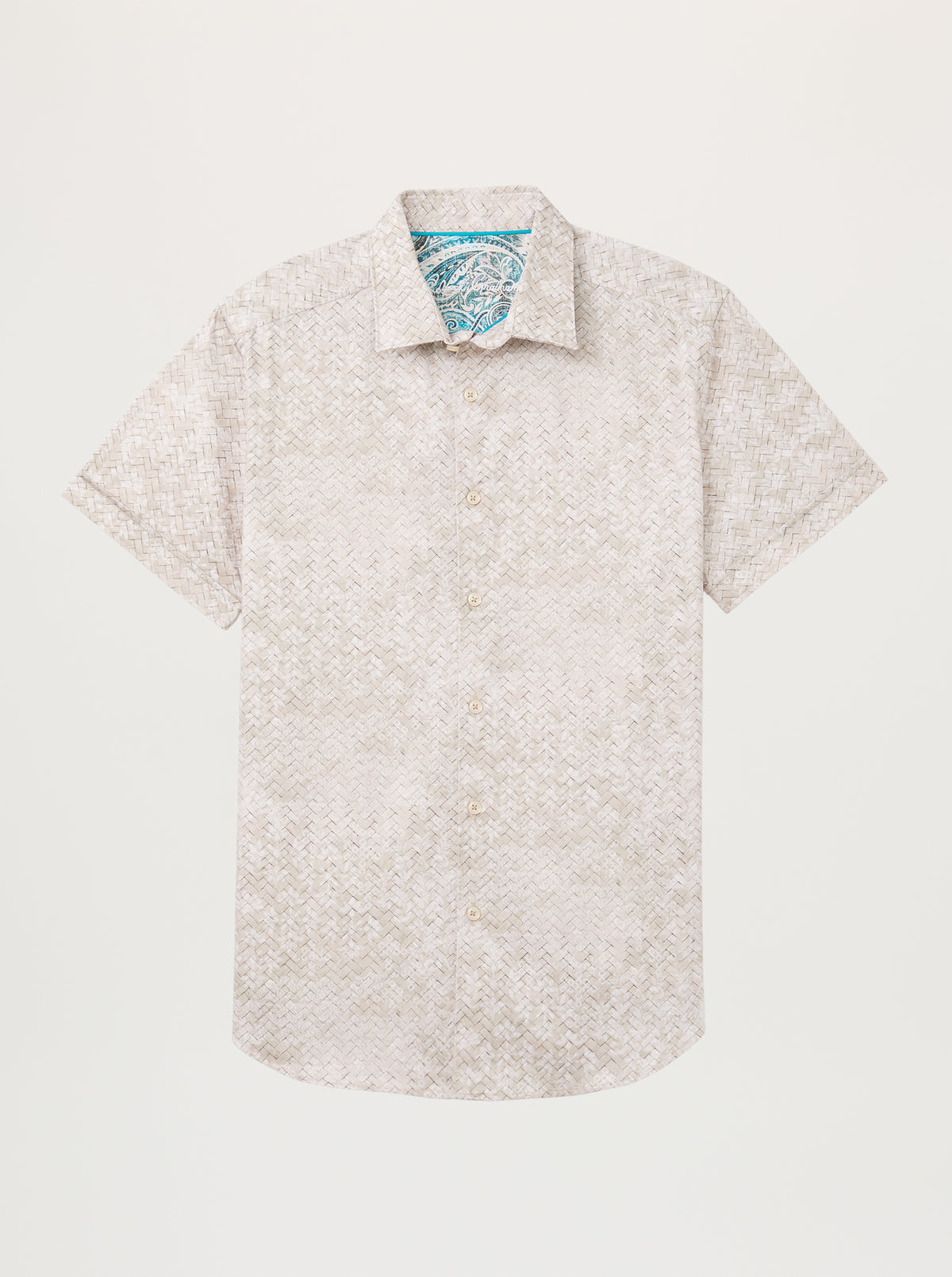 WEAVINGTON SHORT SLEEVE BUTTON DOWN SHIRT