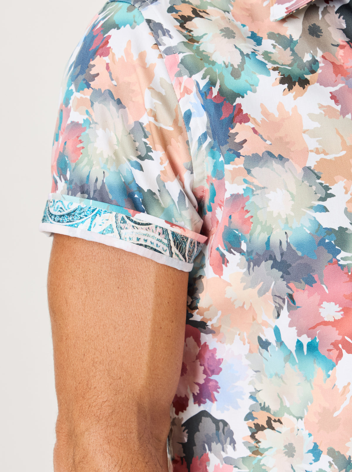 PRIMSLAND SHORT SLEEVE BUTTON DOWN SHIRT