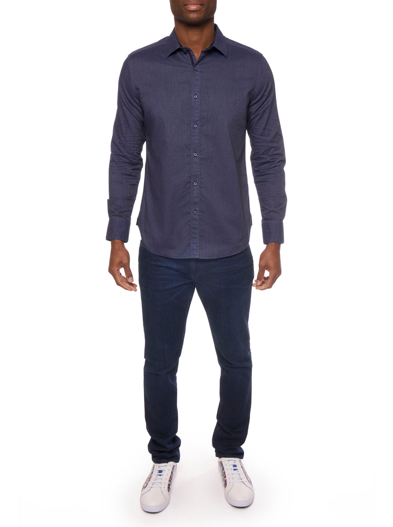SERPENS LONG SLEEVE BUTTON DOWN SHIRT