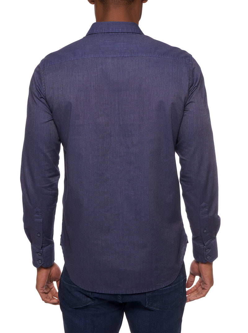 SERPENS LONG SLEEVE BUTTON DOWN SHIRT