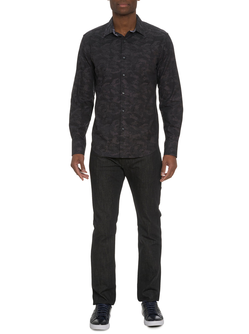 JUNK YARD LONG SLEEVE BUTTON DOWN SHIRT TALL