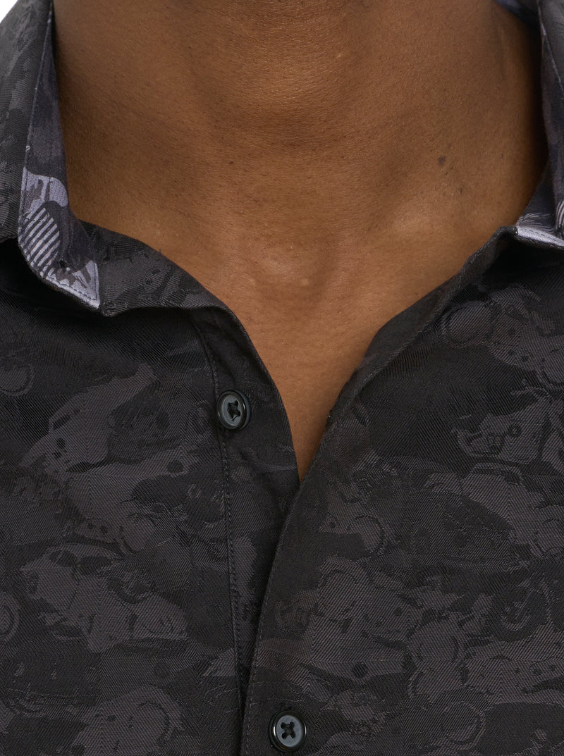 JUNK YARD LONG SLEEVE BUTTON DOWN SHIRT TALL