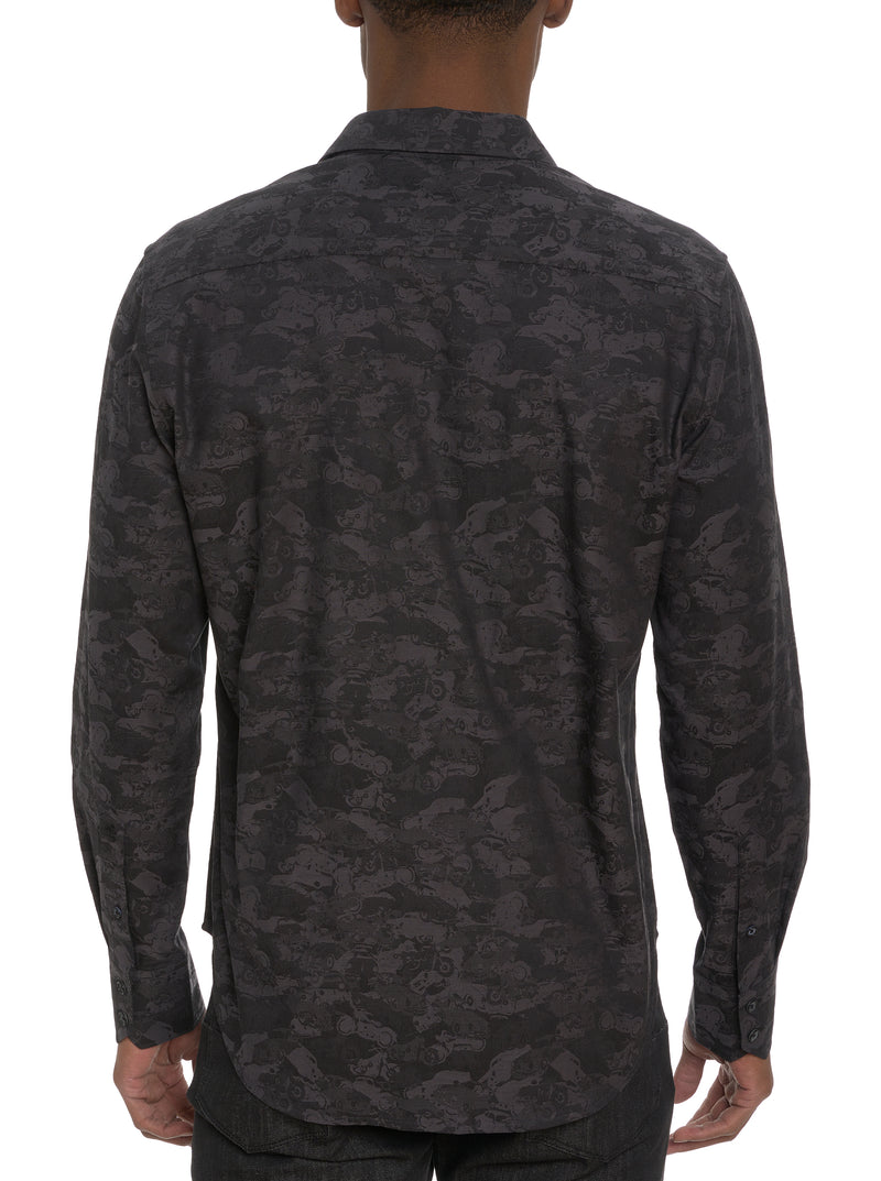 JUNK YARD LONG SLEEVE BUTTON DOWN SHIRT TALL