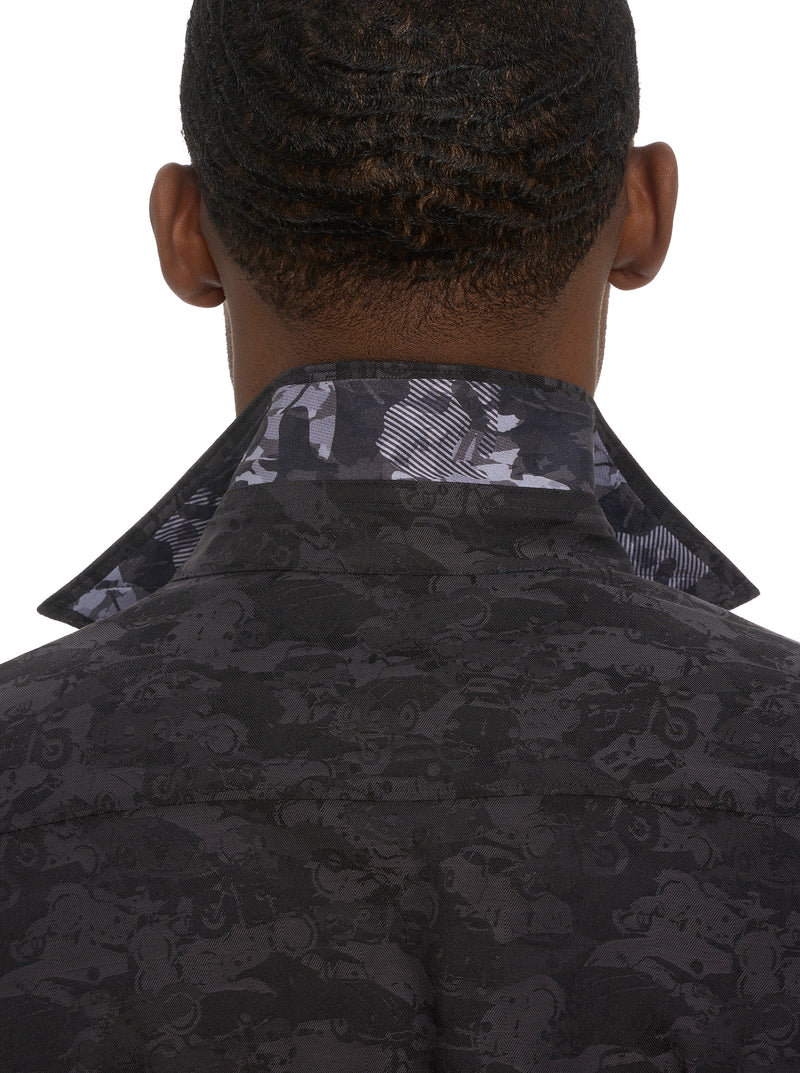 JUNK YARD LONG SLEEVE BUTTON DOWN SHIRT