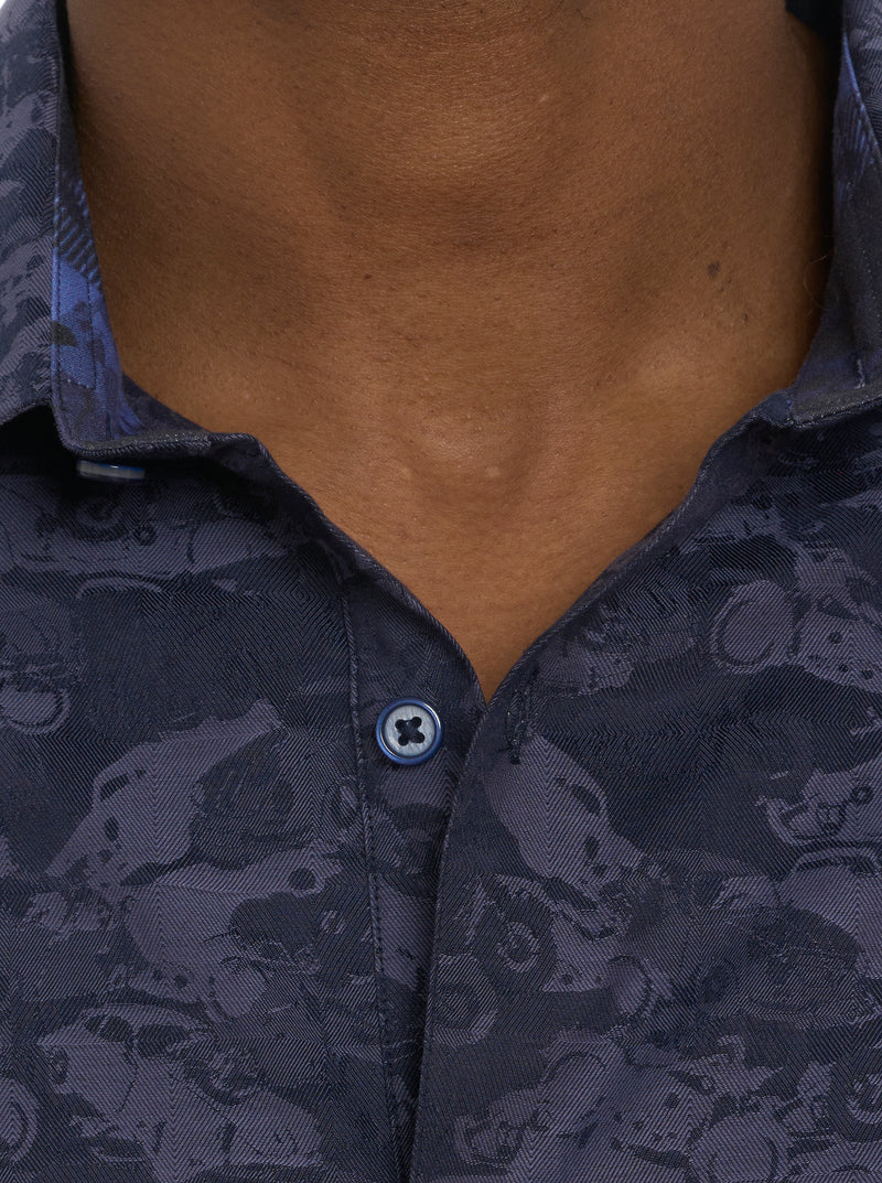 JUNK YARD LONG SLEEVE BUTTON DOWN SHIRT