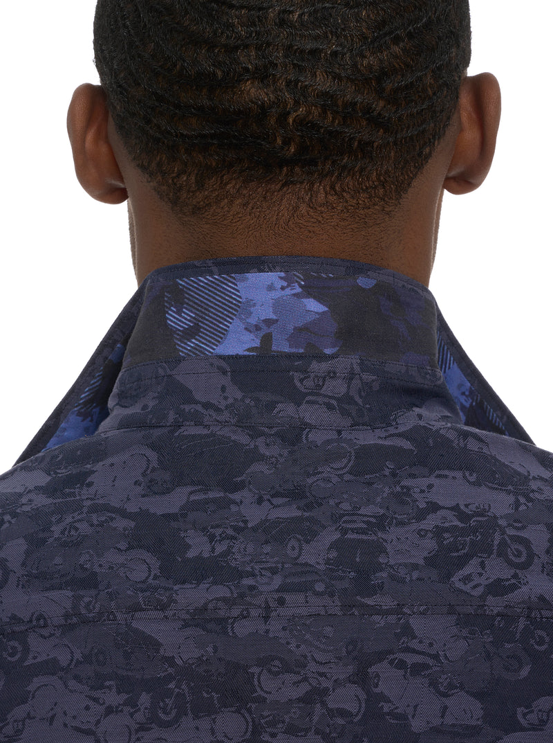 JUNK YARD LONG SLEEVE BUTTON DOWN SHIRT