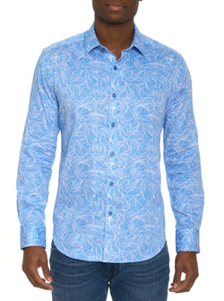 STELVIO LONG SLEEVE BUTTON DOWN SHIRT