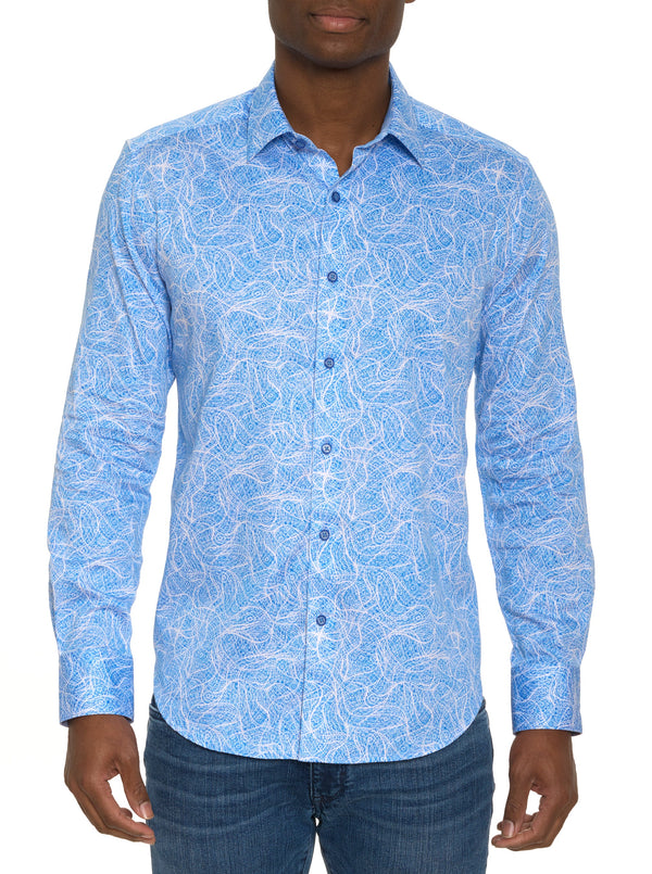 STELVIO LONG SLEEVE BUTTON DOWN SHIRT