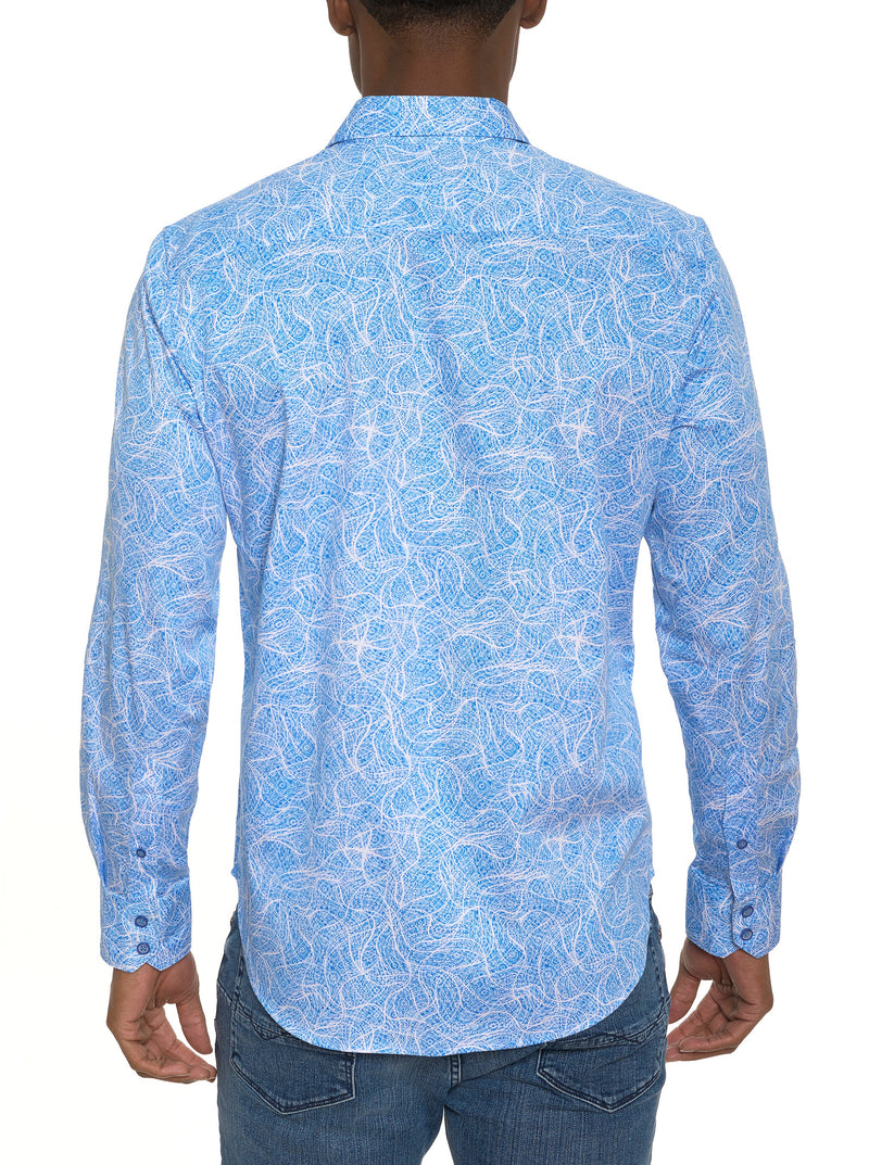STELVIO LONG SLEEVE BUTTON DOWN SHIRT