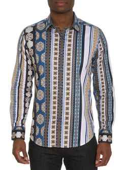 TAINO LONG SLEEVE BUTTON DOWN SHIRT