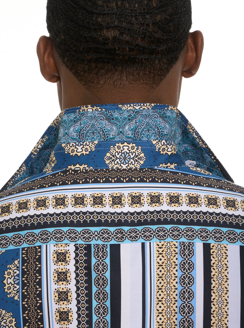 TAINO LONG SLEEVE BUTTON DOWN SHIRT