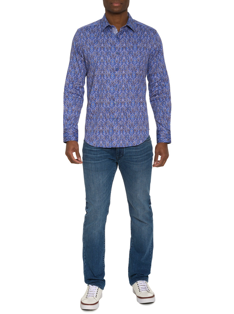 LUNGANO LONG SLEEVE BUTTON DOWN SHIRT