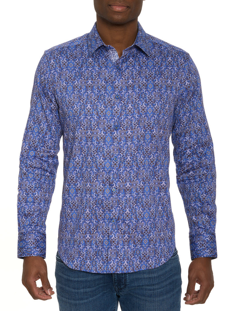 LUNGANO LONG SLEEVE BUTTON DOWN SHIRT