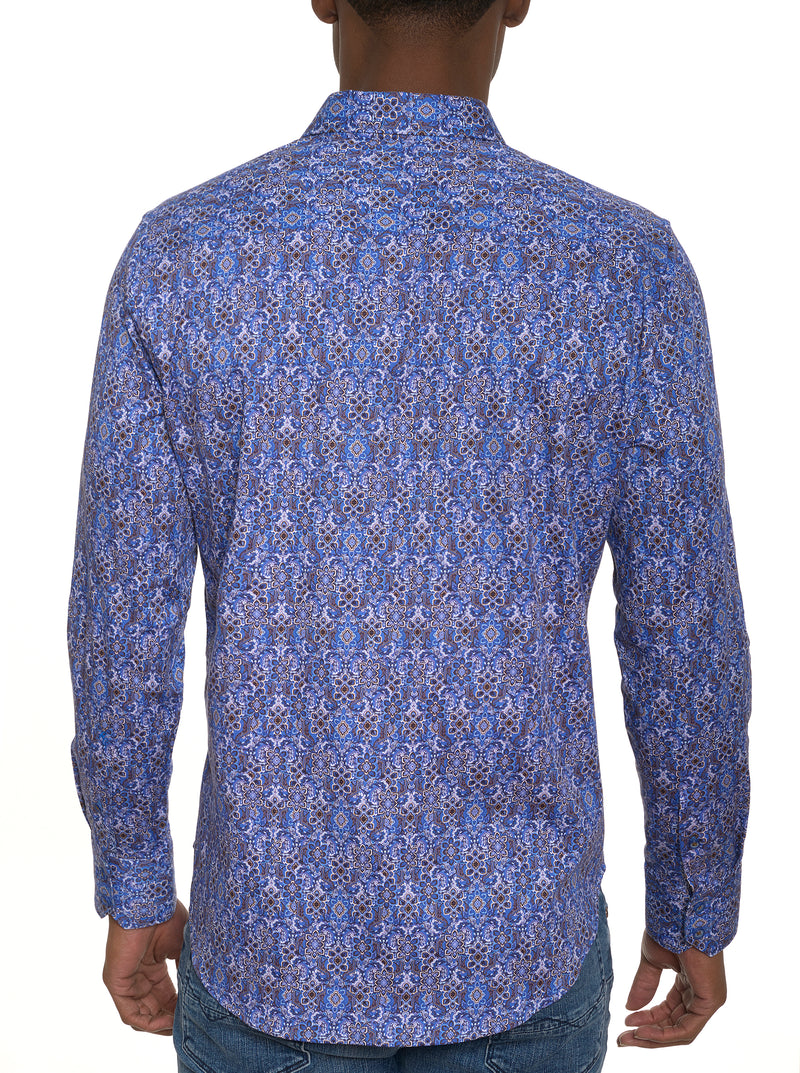 LUNGANO LONG SLEEVE BUTTON DOWN SHIRT