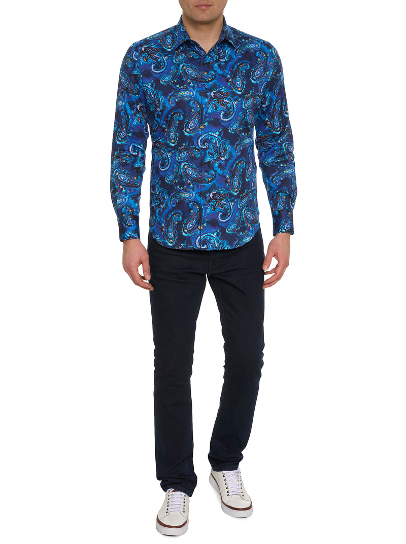 TANGIER LONG SLEEVE BUTTON DOWN SHIRT
