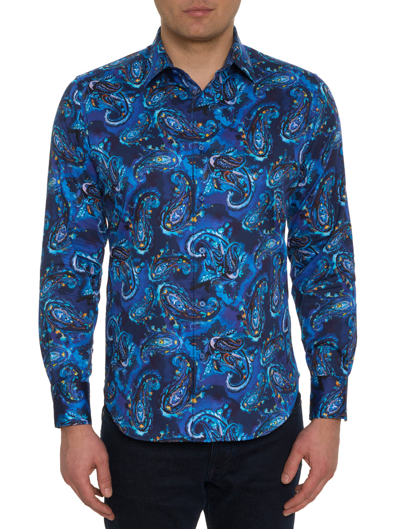 TANGIER LONG SLEEVE BUTTON DOWN SHIRT