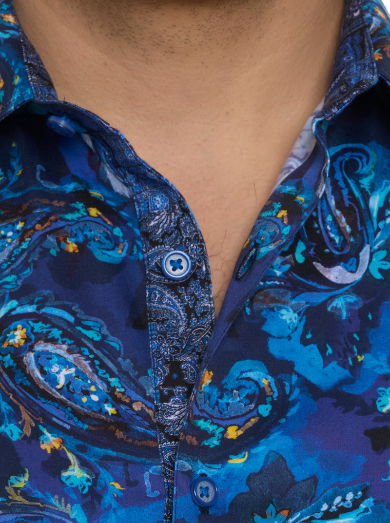 TANGIER LONG SLEEVE BUTTON DOWN SHIRT