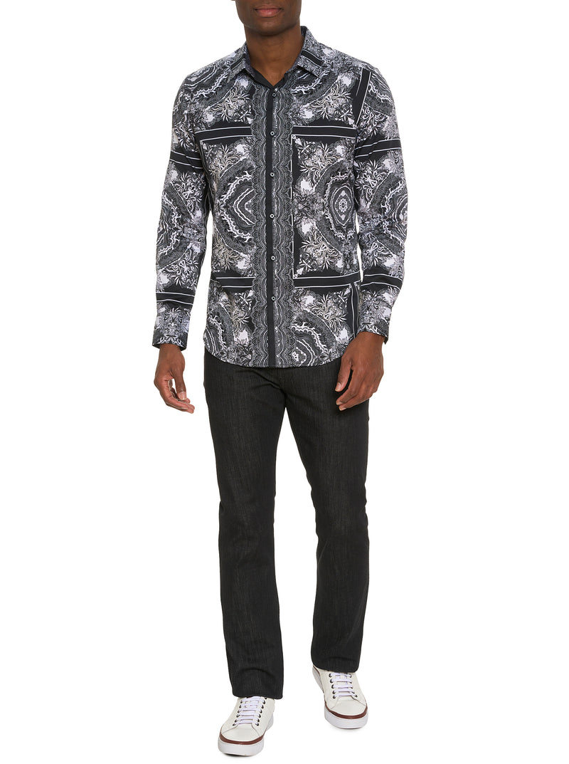 RABAT LONG SLEEVE BUTTON DOWN SHIRT