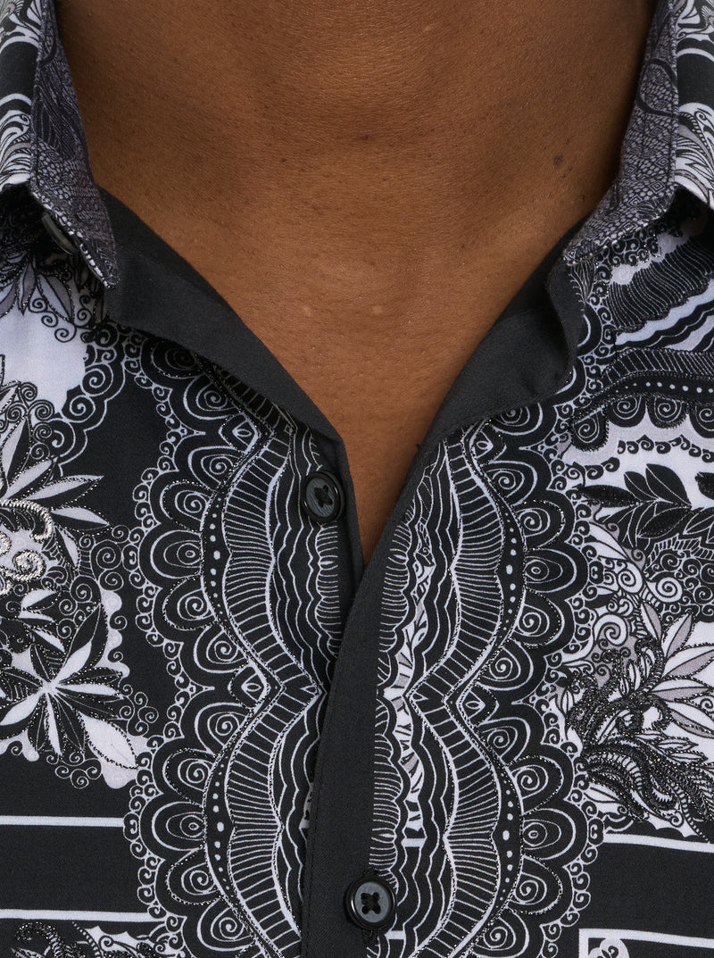 RABAT LONG SLEEVE BUTTON DOWN SHIRT