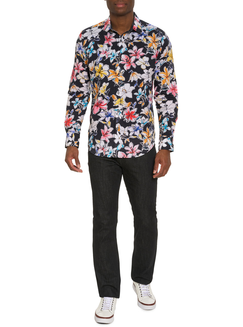 OBEROI LONG SLEEVE BUTTON DOWN SHIRT