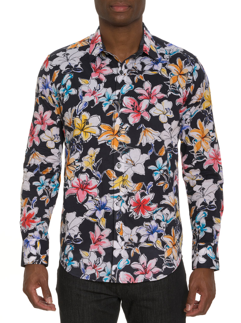 OBEROI LONG SLEEVE BUTTON DOWN SHIRT
