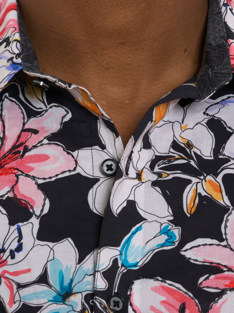 OBEROI LONG SLEEVE BUTTON DOWN SHIRT