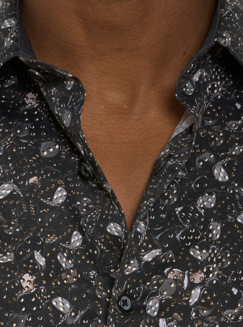 CASINO LONG SLEEVE BUTTON DOWN SHIRT