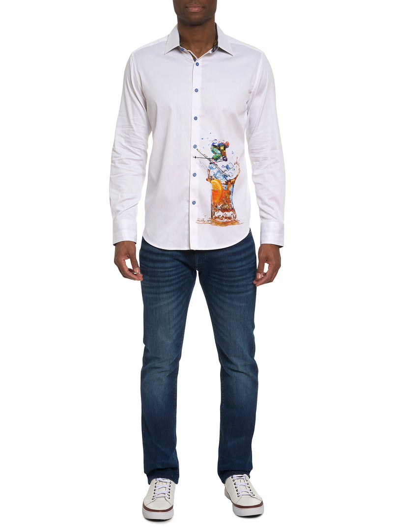 APRES-SKI LONG SLEEVE BUTTON DOWN SHIRT