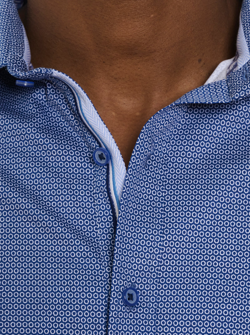 LIOTTA LONG SLEEVE KNIT BUTTON DOWN SHIRT