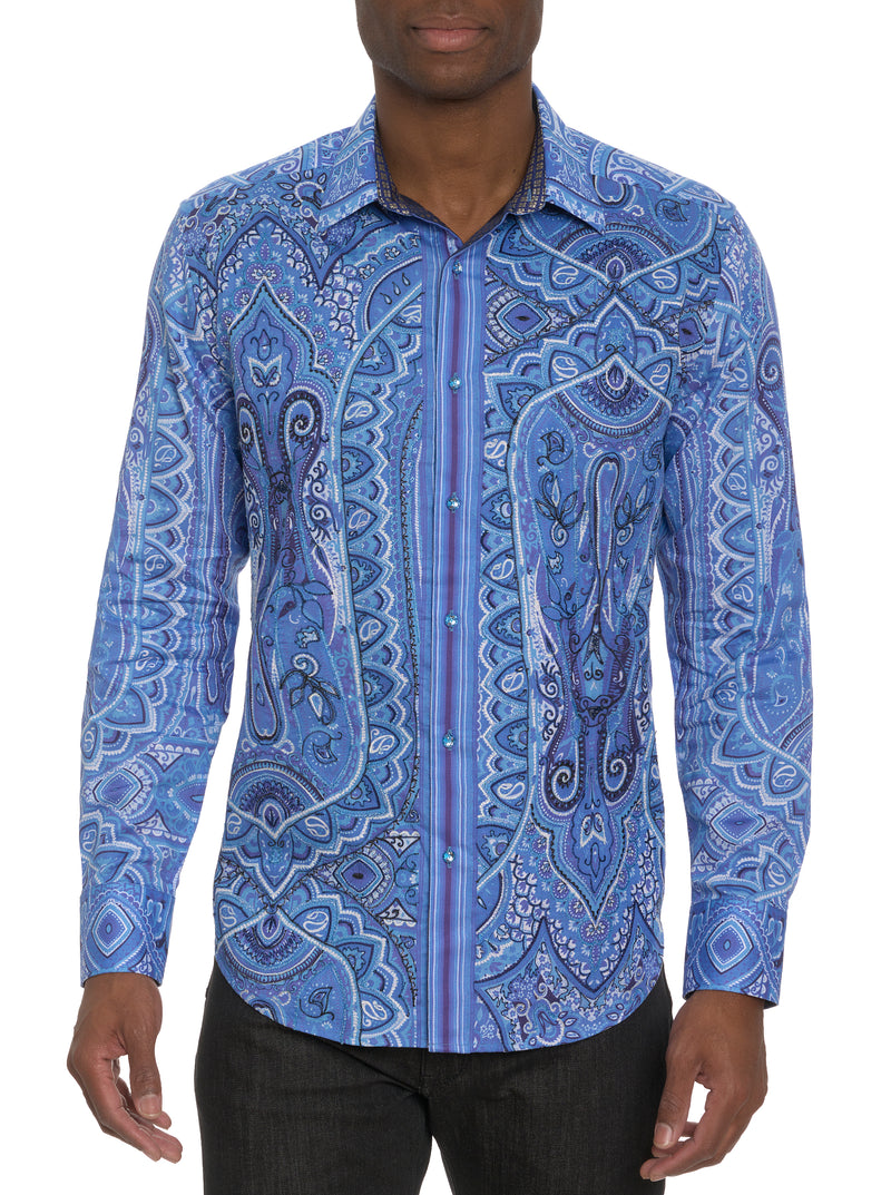 LIMITED EDITION SINGING THE BLUES LONG SLEEVE BUTTON DOWN SHIRT