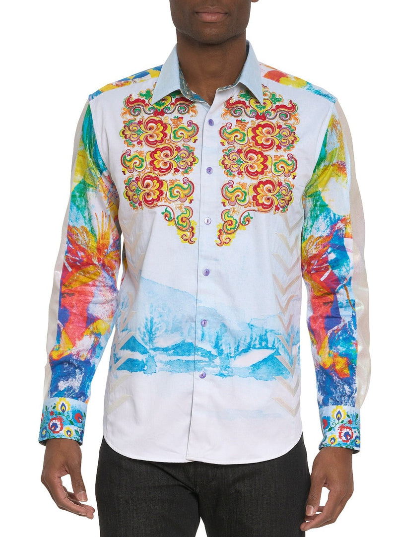 LIMITED EDITION THE ALPS LONG SLEEVE BUTTON DOWN SHIRT