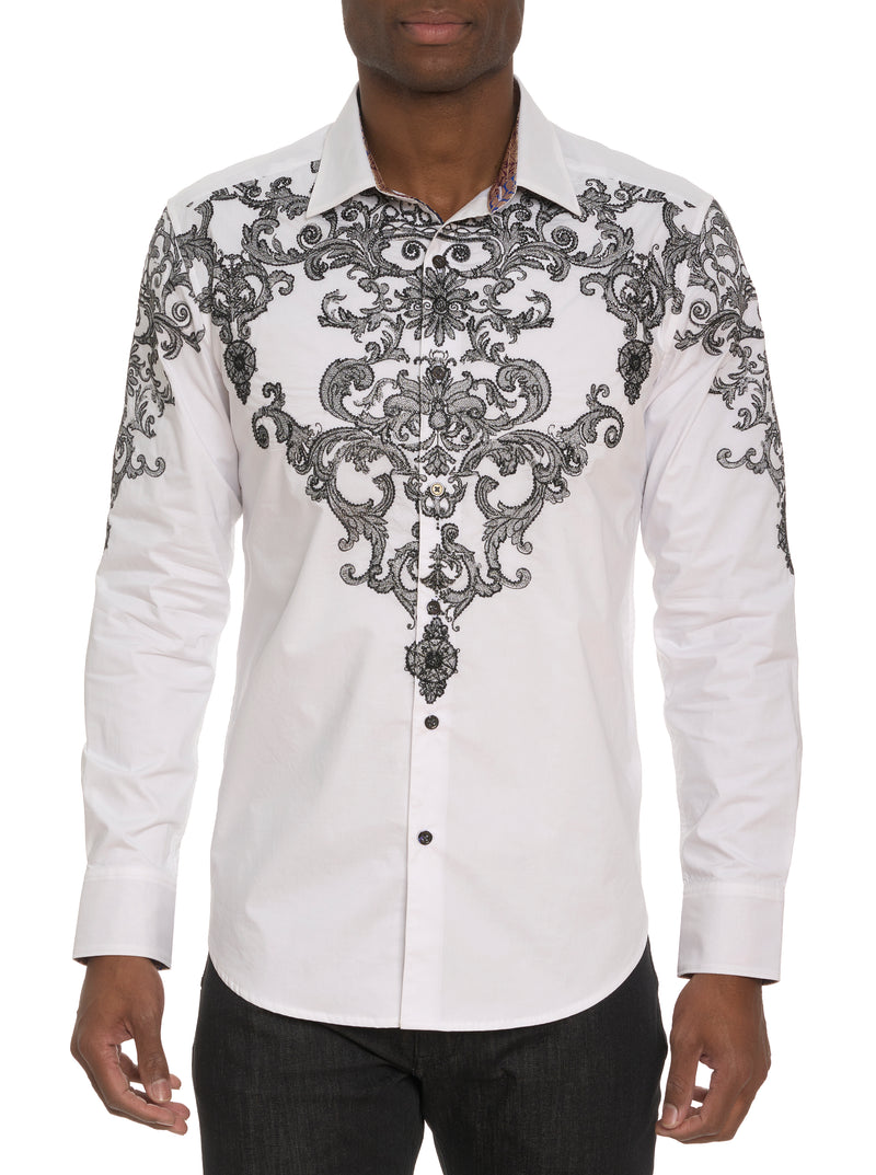 LIMITED EDITION THE FINE FILIGREE LONG SLEEVE BUTTON DOWN SHIRT