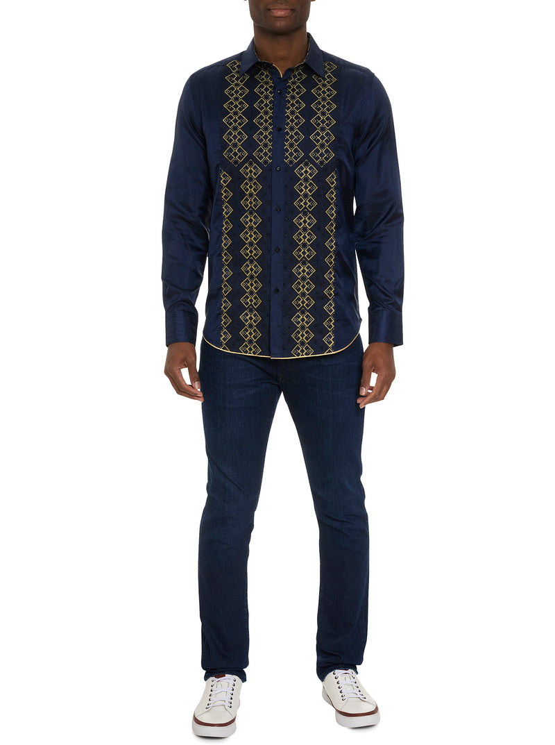 LIMITED EDITION THE GOLDEN CREST LONG SLEEVE BUTTON DOWN SHIRT