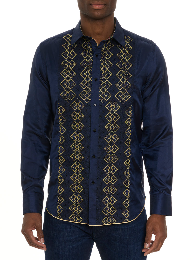 LIMITED EDITION THE GOLDEN CREST LONG SLEEVE BUTTON DOWN SHIRT