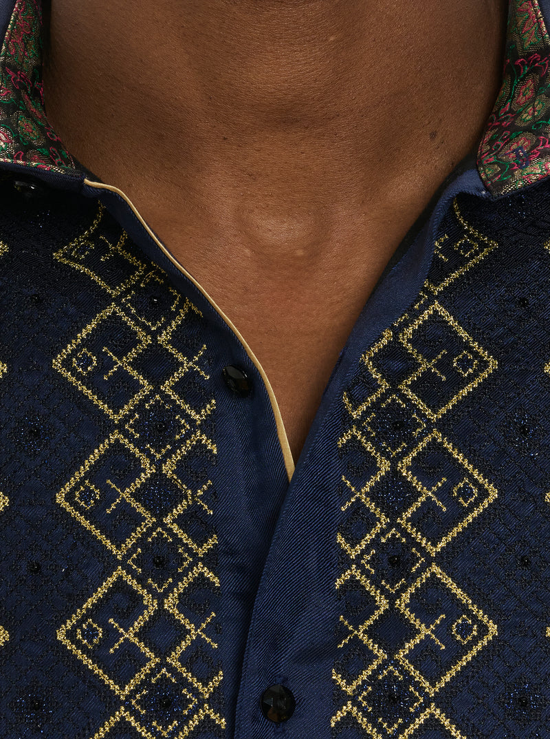LIMITED EDITION THE GOLDEN CREST LONG SLEEVE BUTTON DOWN SHIRT