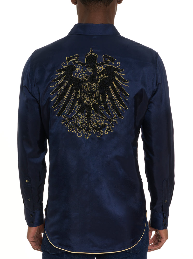 LIMITED EDITION THE GOLDEN CREST LONG SLEEVE BUTTON DOWN SHIRT