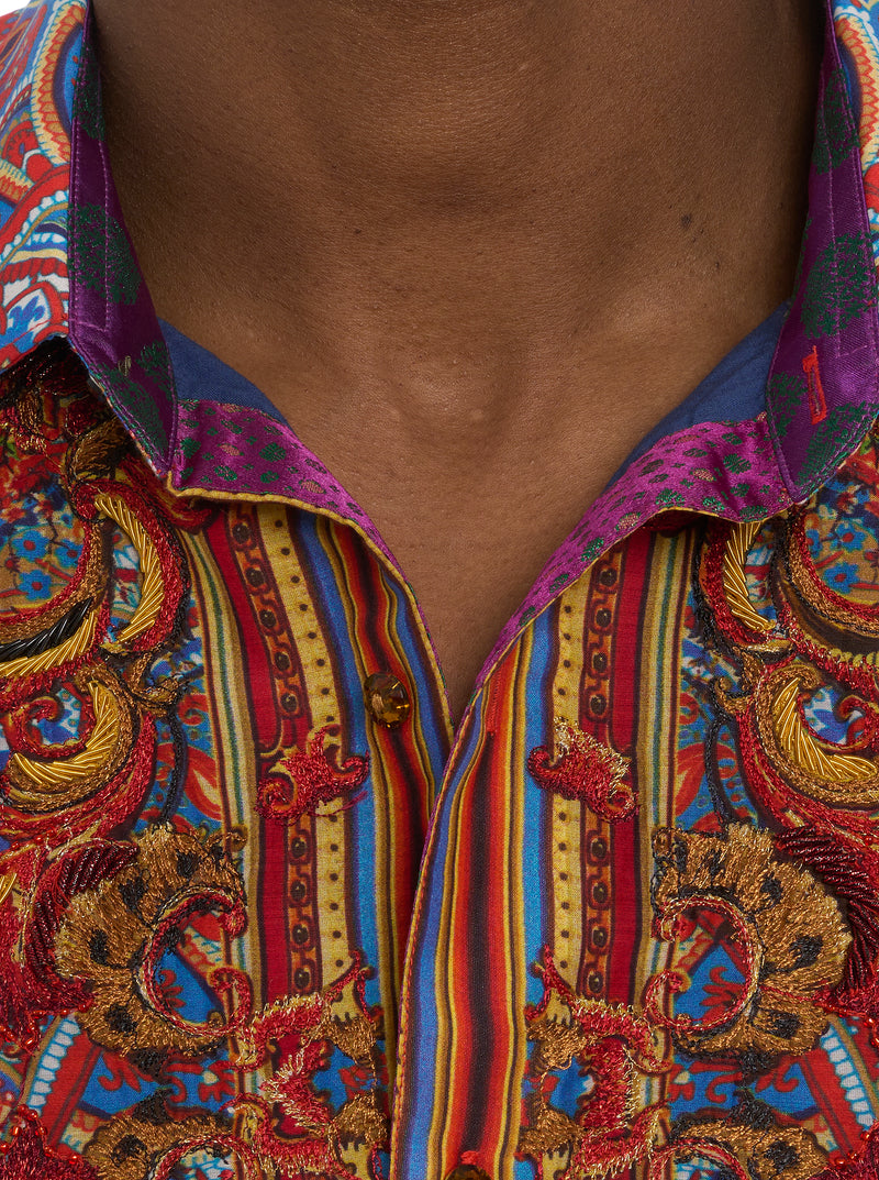 LIMITED EDITION THE MOSAIC LONG SLEEVE BUTTON DOWN SHIRT