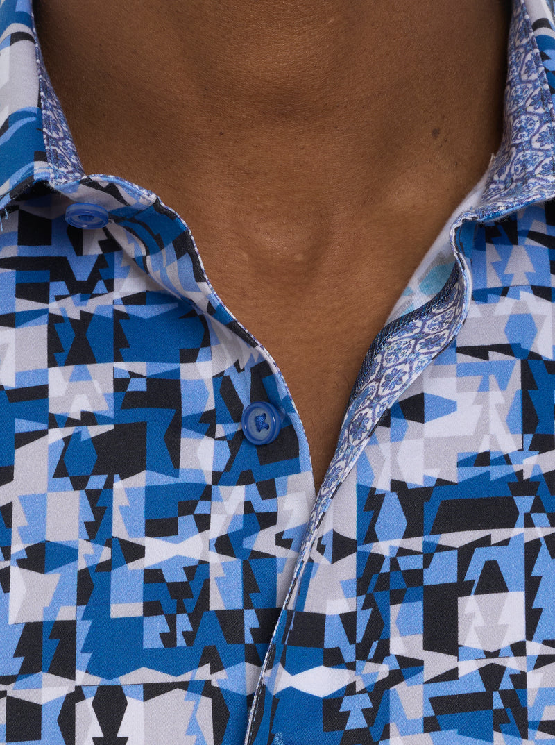 IZNICK SHORT SLEEVE BUTTON DOWN SHIRT