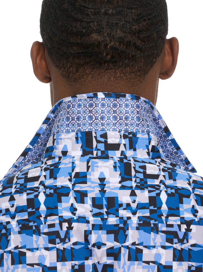 IZNICK SHORT SLEEVE BUTTON DOWN SHIRT