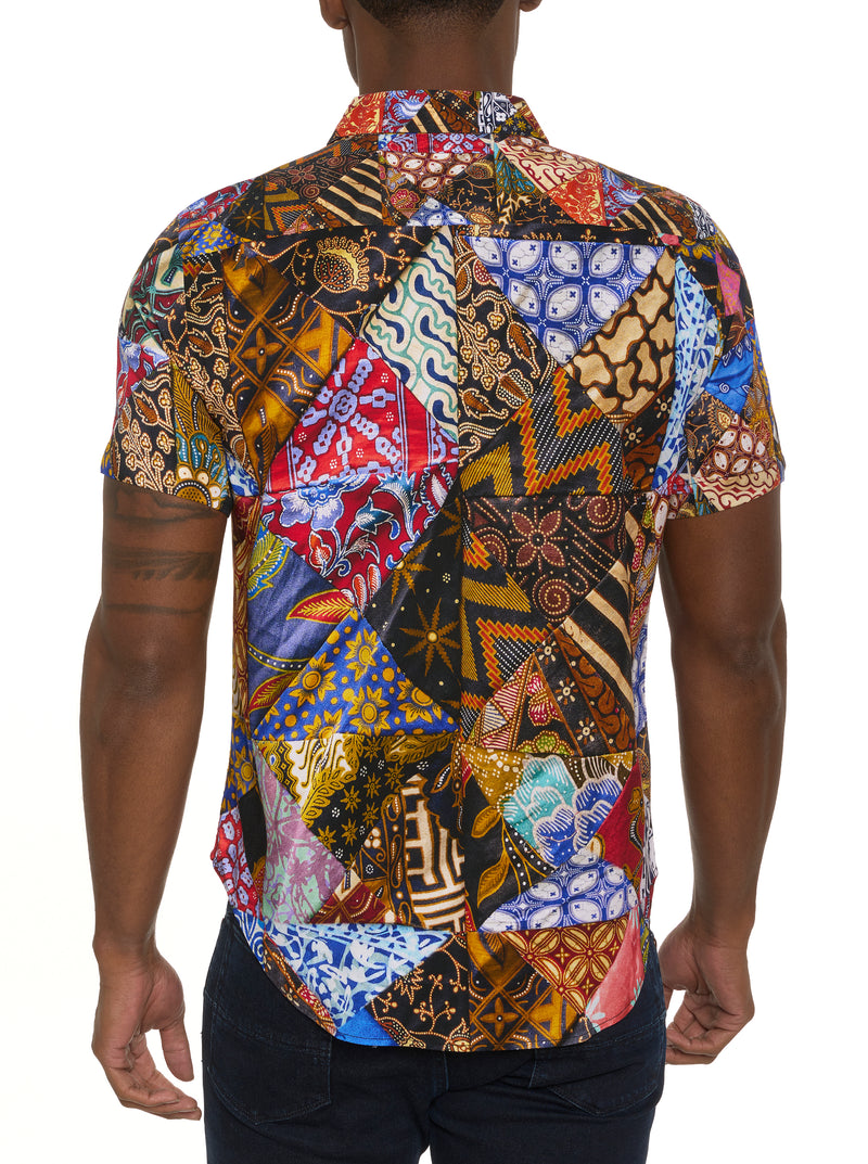OLIAN SHORT SLEEVE BUTTON DOWN SHIRT