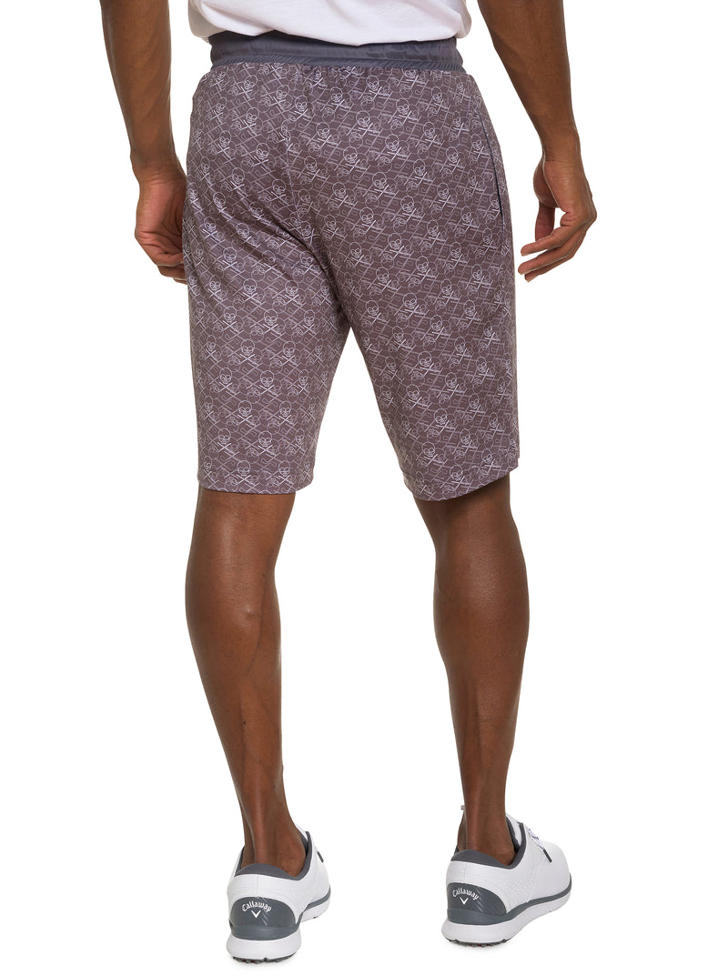 IRON SKULL KNIT SHORTS