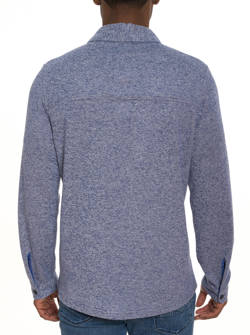 ORTIS LONG SLEEVE BUTTON FRONT KNIT SHIRT