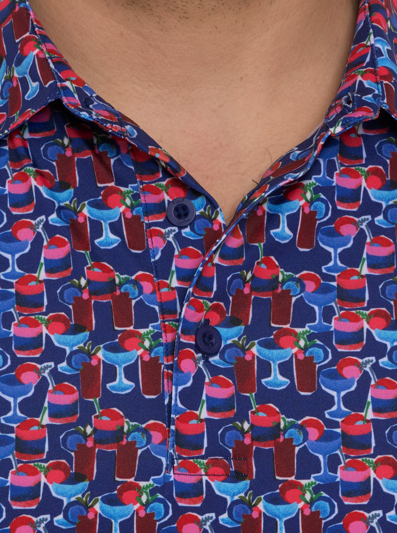 COCKTAIL HOUR KNIT POLO